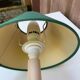Twisted wooden floor lamp in beige and green S.C.E.