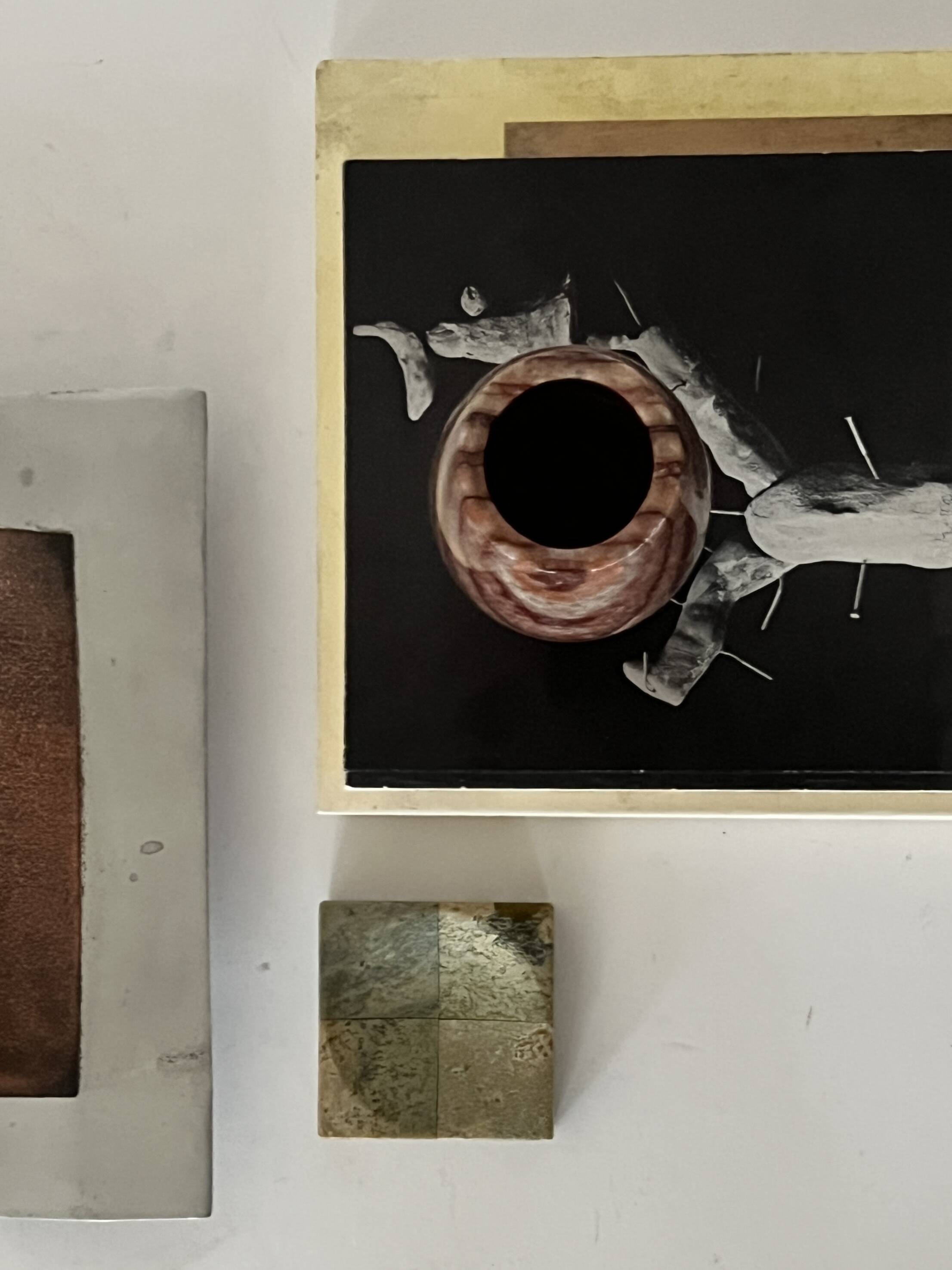 Genuine onyx marble vase, 1970 design