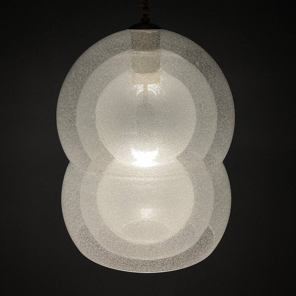 Suspended Murano lamp attributed to Mazzega, Italy, 1960s.