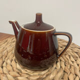 Villeroy & Boch vintage 60's complete coffee service in vitro enameled porcelain, glossy brown series