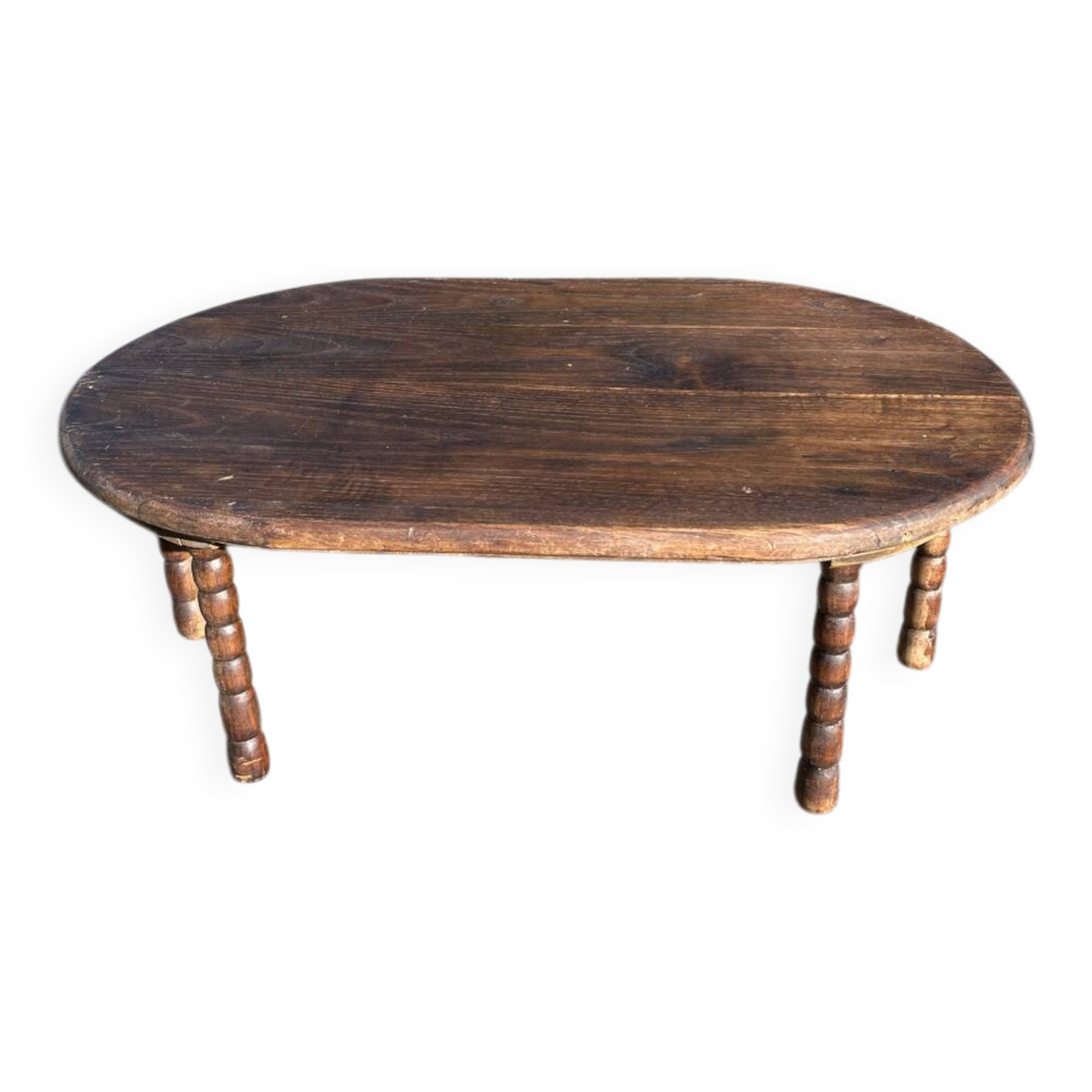 Small coffee table in turned wood