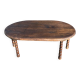 Small coffee table in turned wood