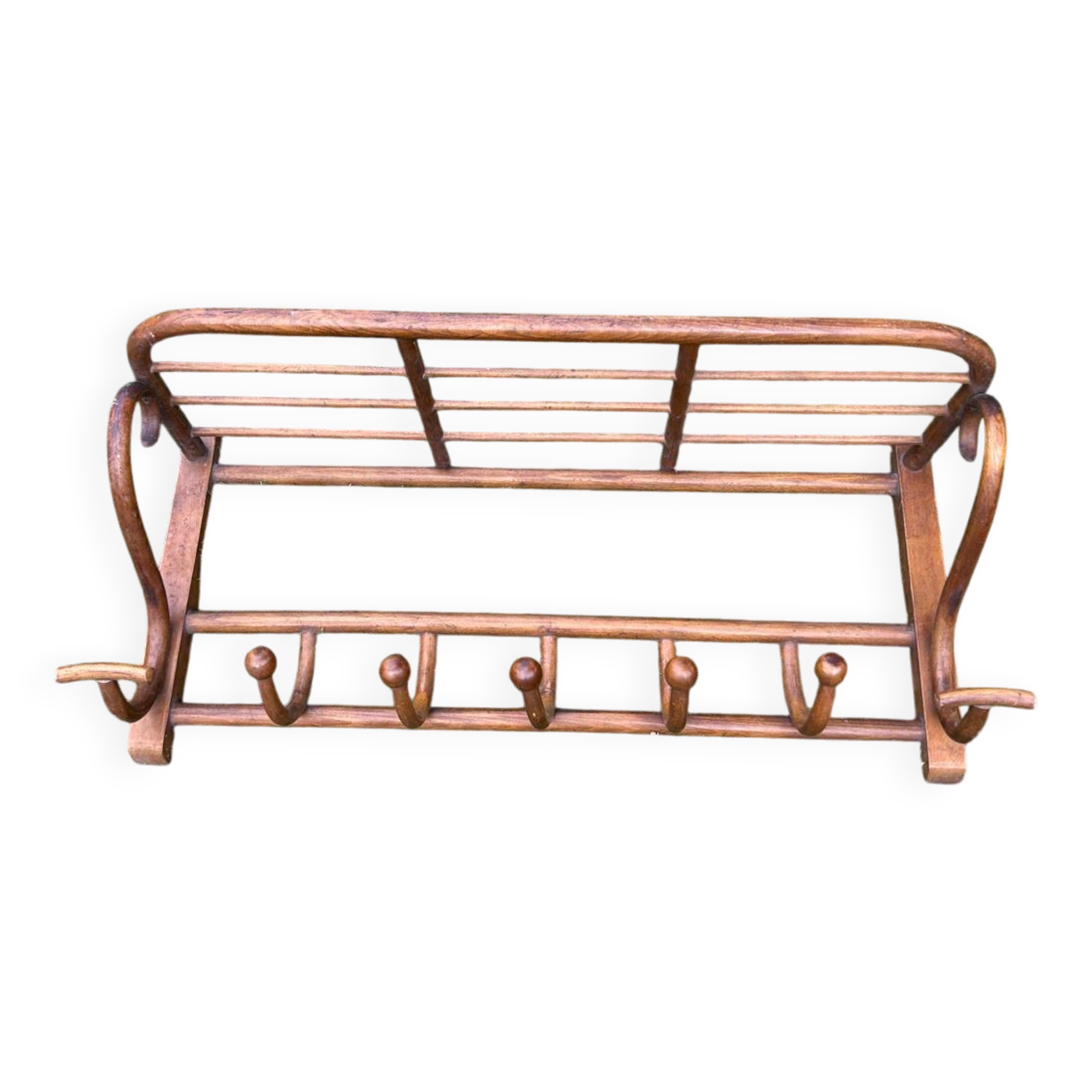 1900s bistro wall coat rack