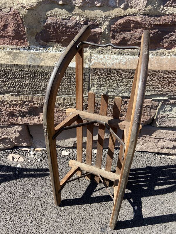 Luge traineau ancien alsace décoration noel style davos