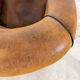 Vintage sheep leather tub club chair apeldoorn