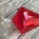 Vintage red vase Italy 1970
