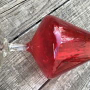 Vase rouge vintage Italy 1970