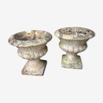 Pair of Medici stone vases