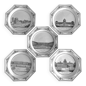 Assiettes octogonales - montereau