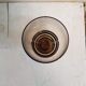 Old deco carafe art service & 12 smoked glass glasses vintage table art