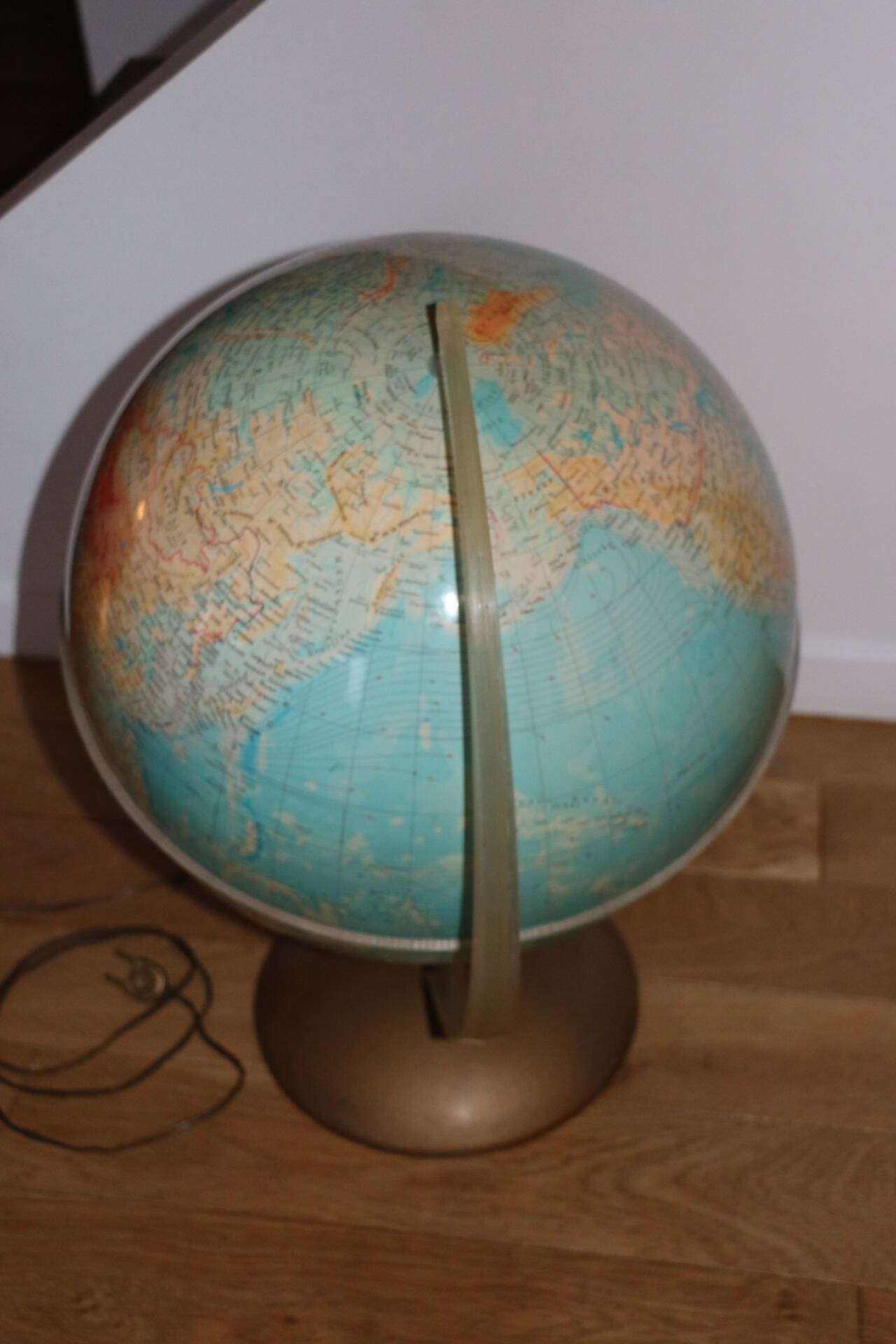 XXL Illuminated Globe Earth 1964