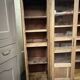 oak display cabinet with 4 doors