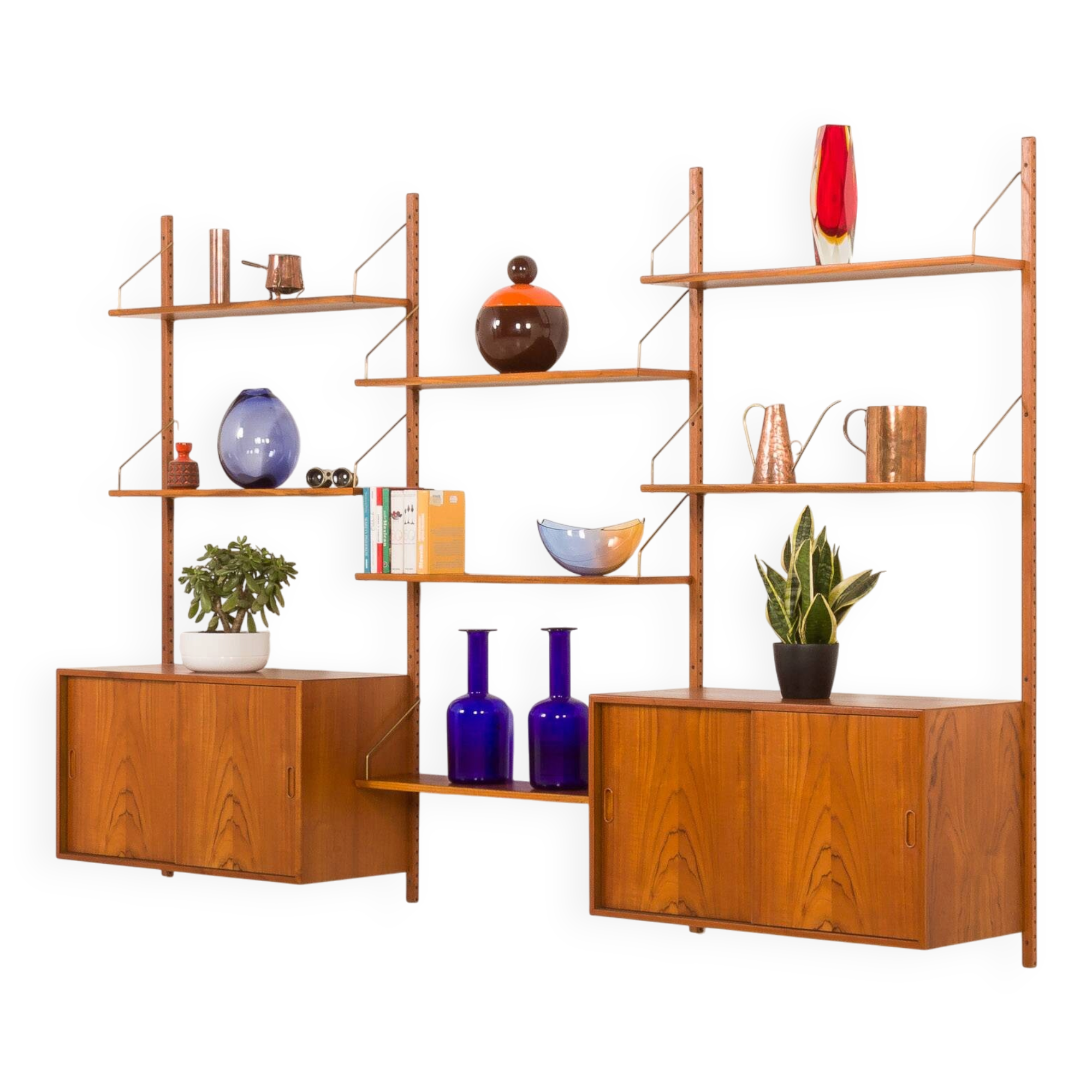 Hansen and Guldborg teak wall unit, HG furniture, 1960s