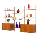 Hansen and Guldborg teak wall unit, HG furniture, 1960s