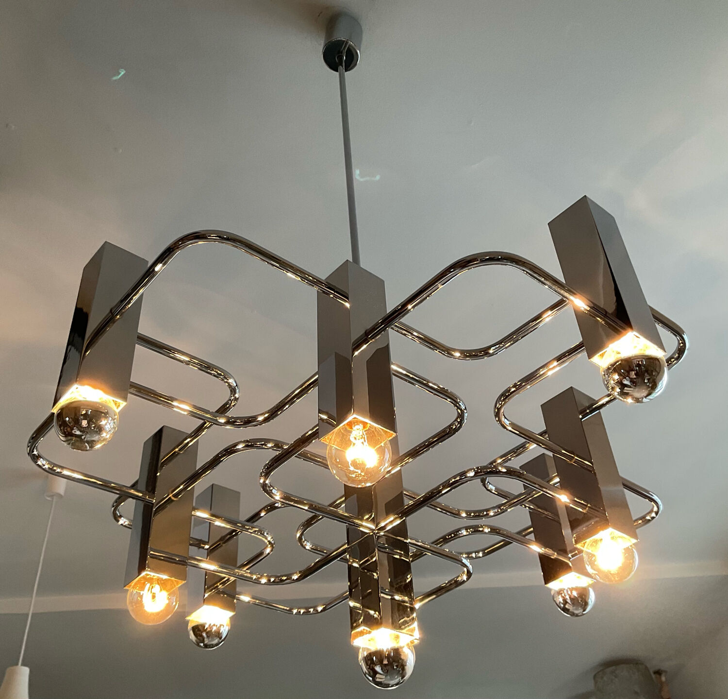 Sciolari chandelier distributed by Boulanger from the 70s