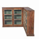 Buffet vaisselier d'angle bois viieux teck