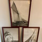 Three photographs sails and sailboats 1980s