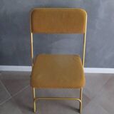 70's folding chair in velvet