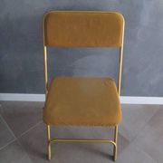 70's folding chair in velvet