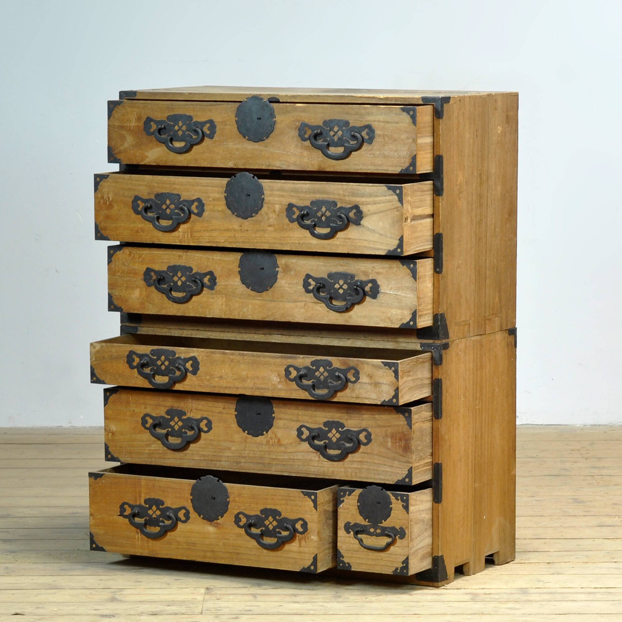 Japanese Tansu chest of drawers, circa 1870