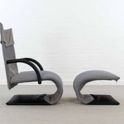 Fauteuil zen avec repose-pieds par claude brisson pour ligne roset