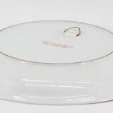Chinese plate pink porcelain decorated thousand flowers