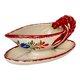 Henriot Quimper sauceboat – flower decoration & lobster-shaped handle