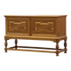 1960s vintage low sideboard / credenza cabinet in oak, Danish Baroque style