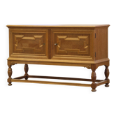 Buffet bas vintage des années 1960 / cabinet en chêne, style baroque danois