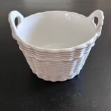 Ceramic basket plant pot