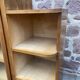 Showcase art-deco library mid-century vintage 1950 walnut ronce