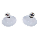Vintage Space Age UFO Disc Wall Lamps from Targetti Sankey, 1970s, Set of 2