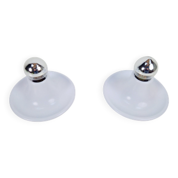 Vintage Space Age UFO Disc Wall Lamps from Targetti Sankey, 1970s, Set of 2