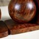 Pair of Art Deco bookends in cedar burl, France, 1930