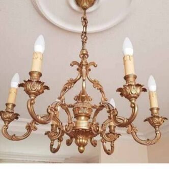 Louis xv bronze chandelier