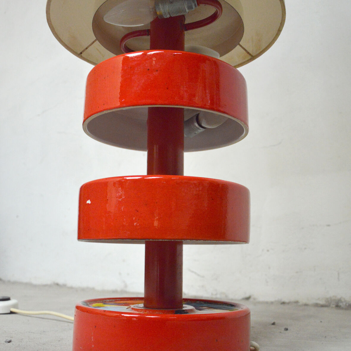 Ceramic floor lamp 1980s