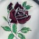 6 flat plates "Dominique", Céranord Saint-Amand, Hand-painted decoration, 1950