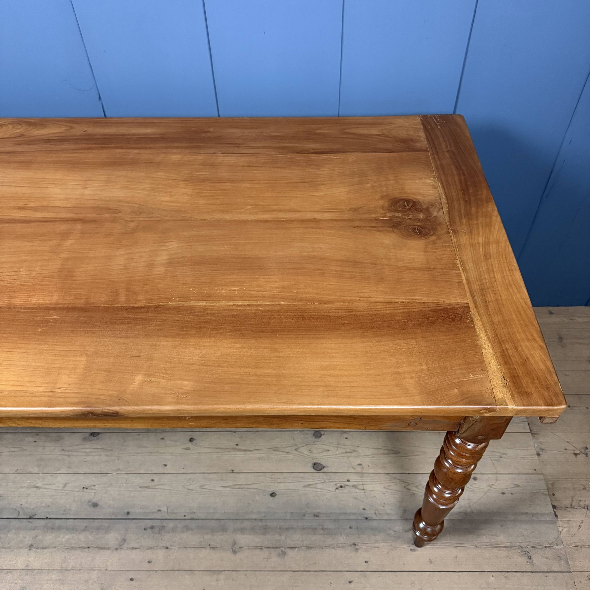 Antique cherry wood dining table, France