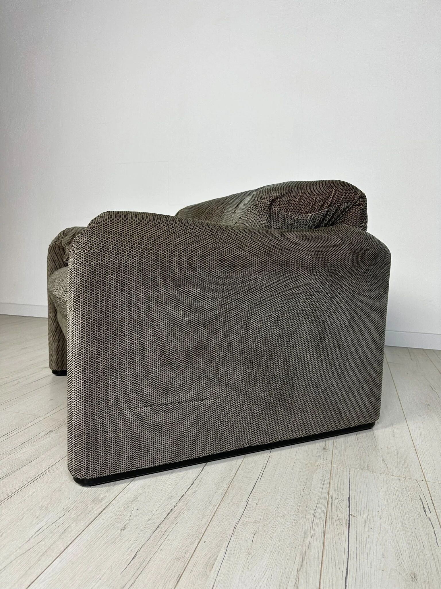 Fauteuil lounge Maralunga vintage des années 1970 par Vico Magistretti pour Cassina