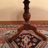 Bevelled table in varnished wood