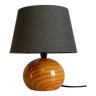 Lamp ball wood turned 70s