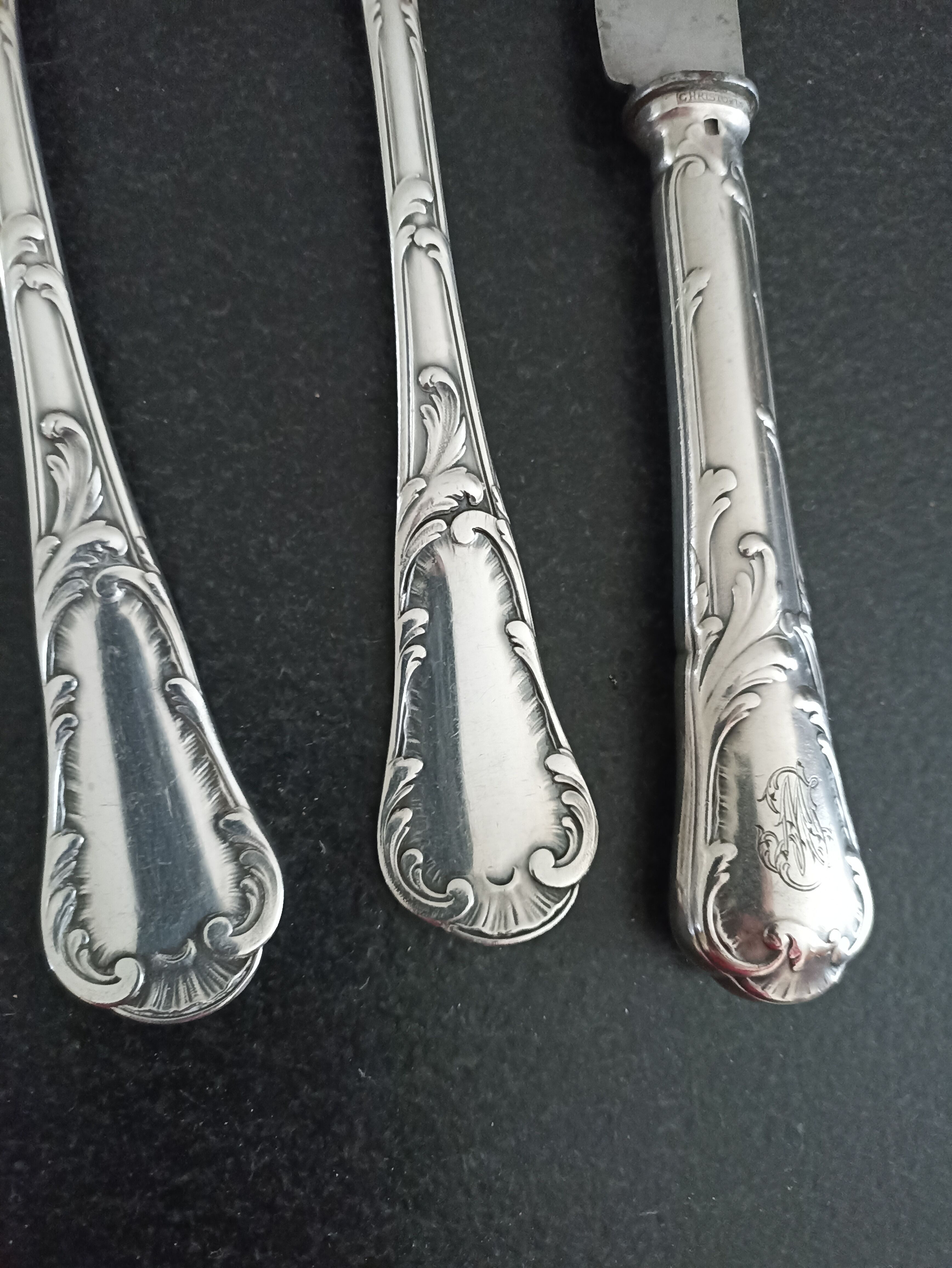 Ménagère Christofle en métal argenté