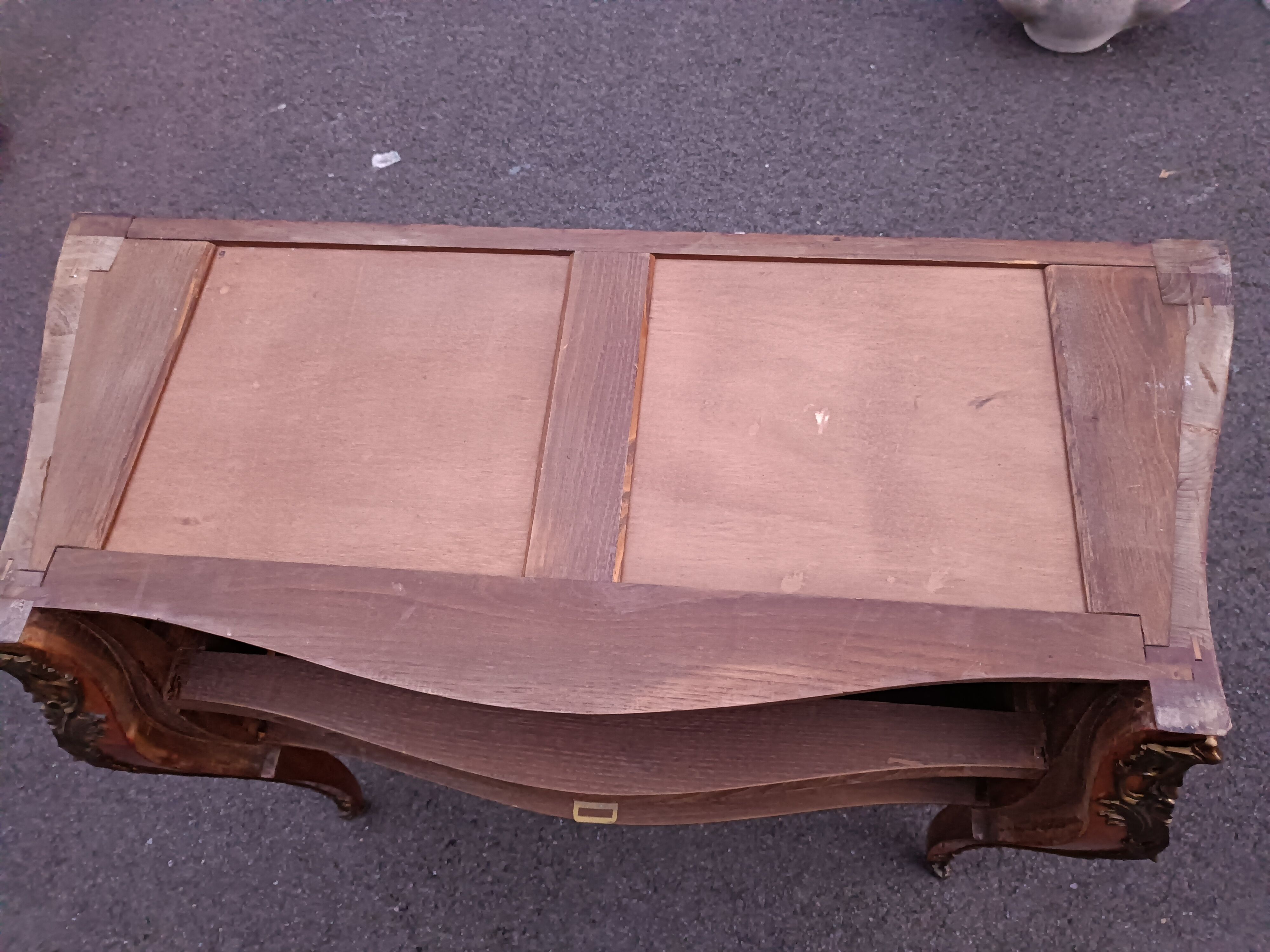 Chest of drawers marquetry marble top