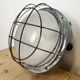 Industrial Grey Wall Light with Milk Glass from Elektrosvit, 1970s