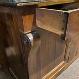 Walnut sideboard marble top 19th