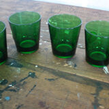 6 vintage Byrrh green lenses