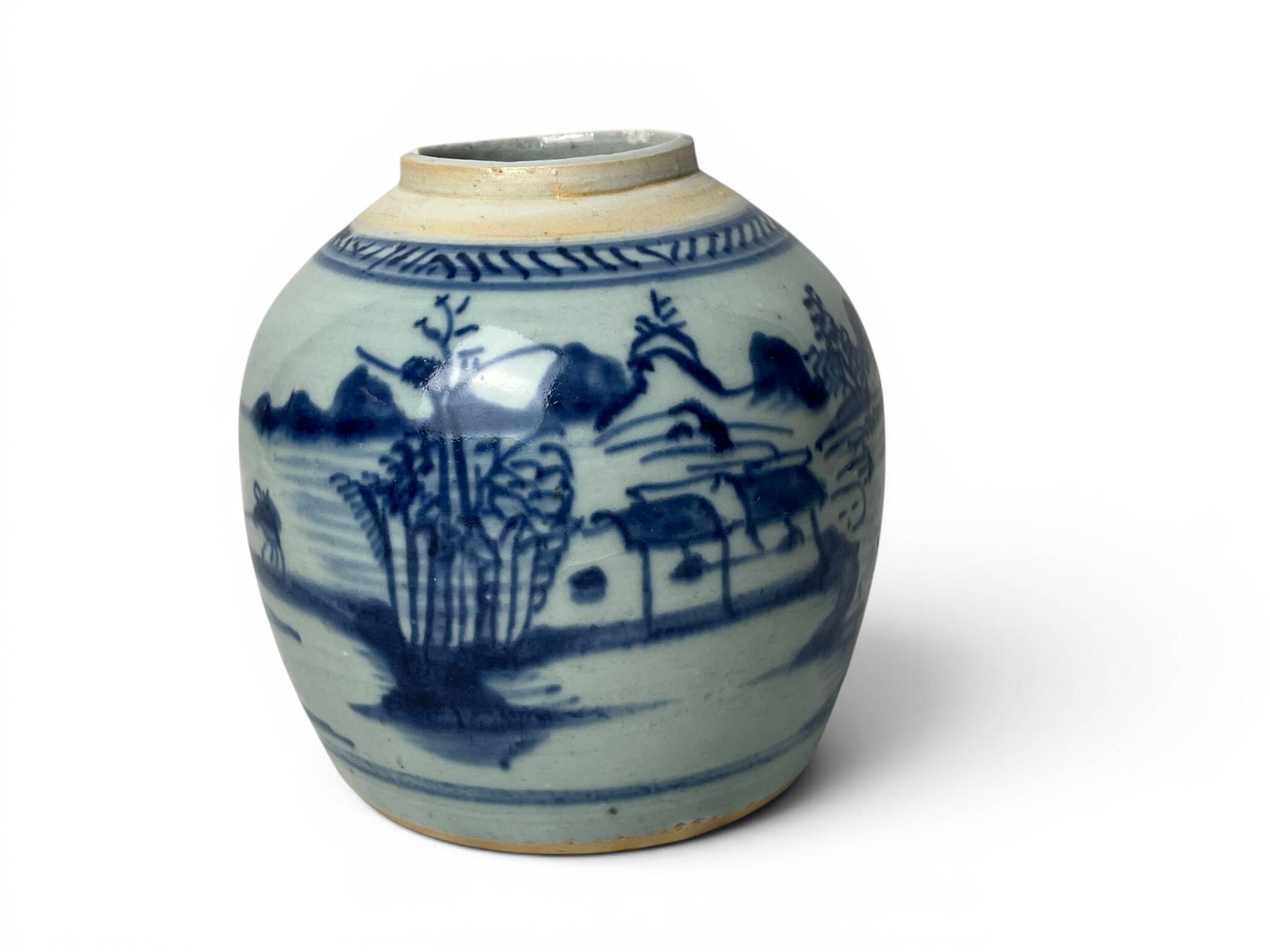 China, ancient ginger pot celadon porcelain vase Qing late 18th century