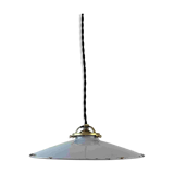OLD INDUSTRIAL WHITE CONICAL ENAMEL SUSPENSION
