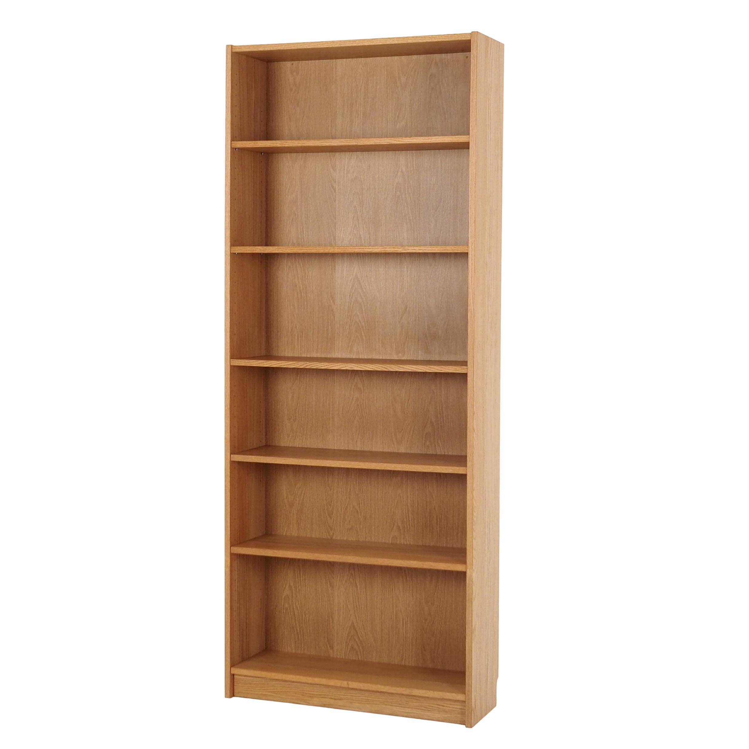 Bookcase with oak veneer scandinavian design from the 70s