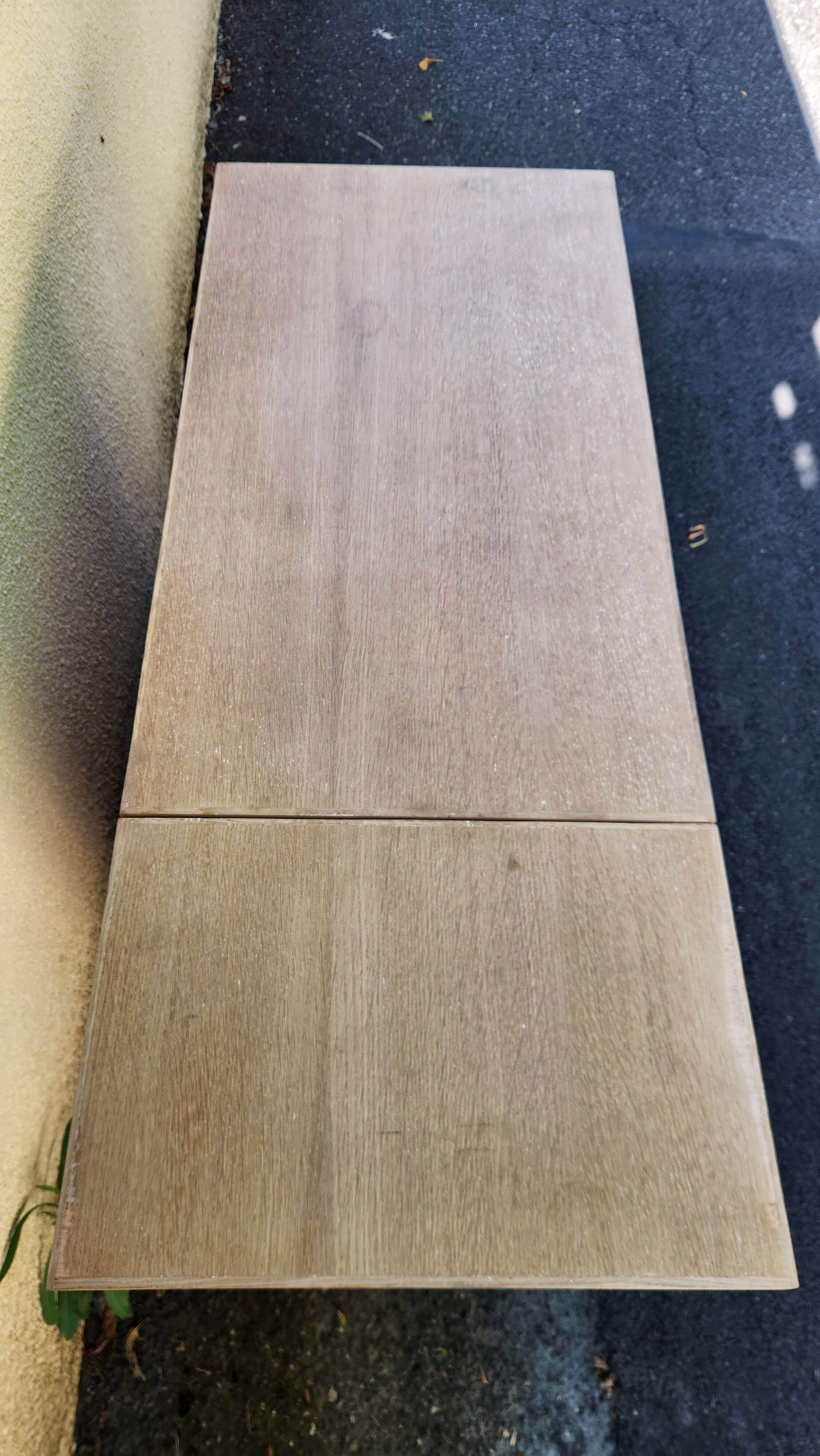 pretty sanded wood children's desk from the 1940s